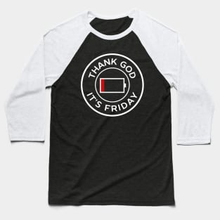 Minimal thank god it’s friday Baseball T-Shirt